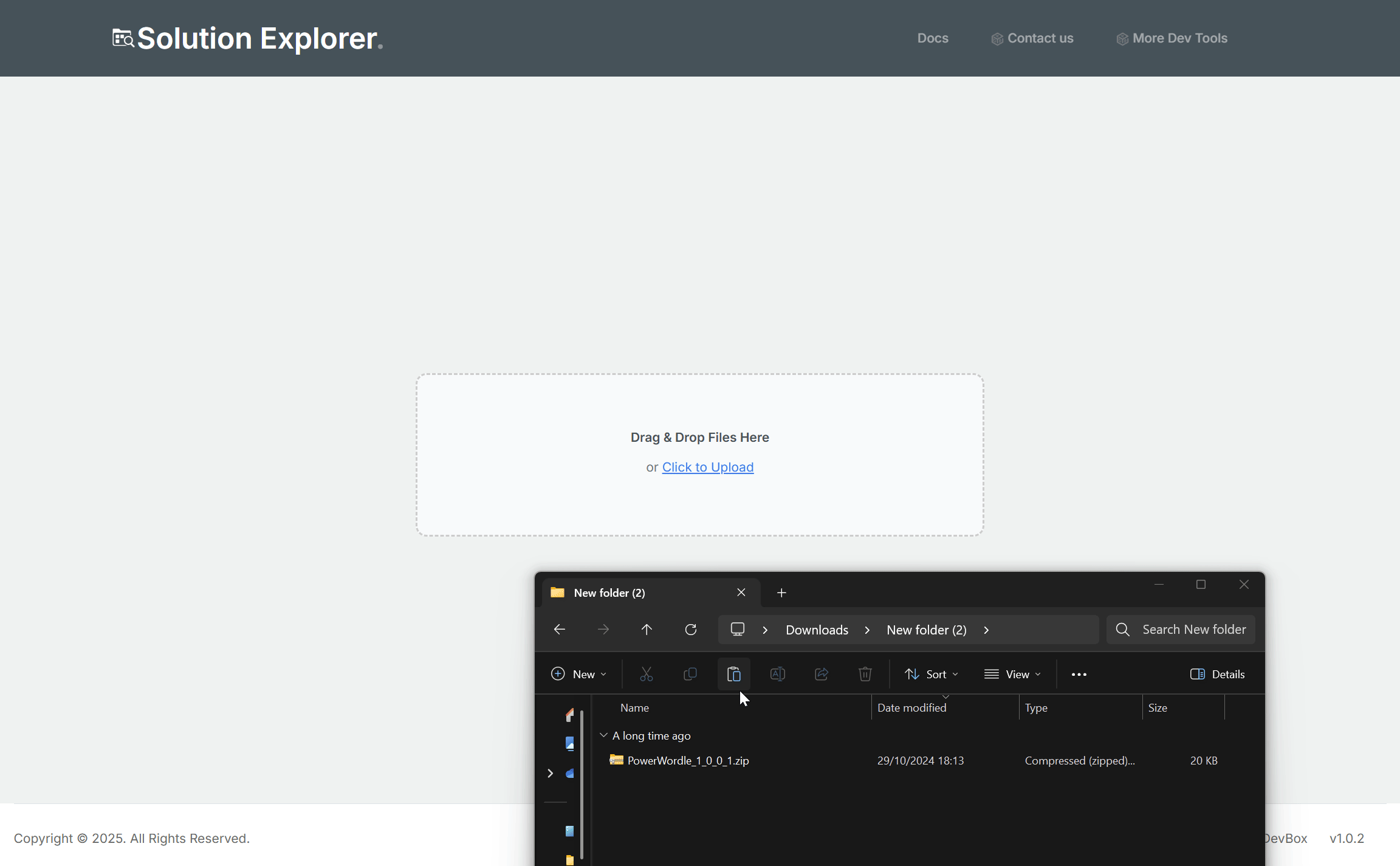 Solution Explorer Screenshot